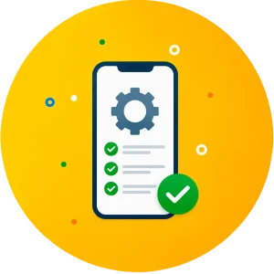 التحقق من إعدادات الهاتف